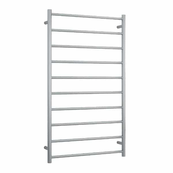 THERMOGROUP SRB69M STRAIGHT ROUND LADDER HEATED TOWEL RAIL BRUSHED STAINLESS STEEL