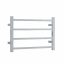 THERMOGROUP SS40M STRAIGHT SQUARE LADDER HEATED TOWEL RAIL POLISHED STAINLESS STEEL