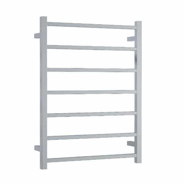 THERMOGROUP SS4412 12VOLT STRAIGHT SQUARE LADDER HEATED TOWEL RAIL POLISHED STAINLESS STEEL