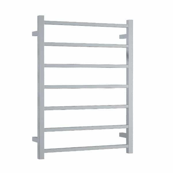 THERMOGROUP SS4412 12VOLT STRAIGHT SQUARE LADDER HEATED TOWEL RAIL POLISHED STAINLESS STEEL