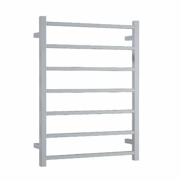 THERMOGROUP SS44M STRAIGHT SQUARE LADDER HEATED TOWEL RAIL POLISHED STAINLESS STEEL