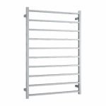 THERMOGROUP SS88M STRAIGHT SQUARE LADDER HEATED TOWEL RAIL POLISHED STAINLESS STEEL