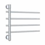 THERMOGROUP SV24 STRAIGHT ROUND SWIVEL HEATED TOWEL RAIL POLISHED STAINLESS STEEL