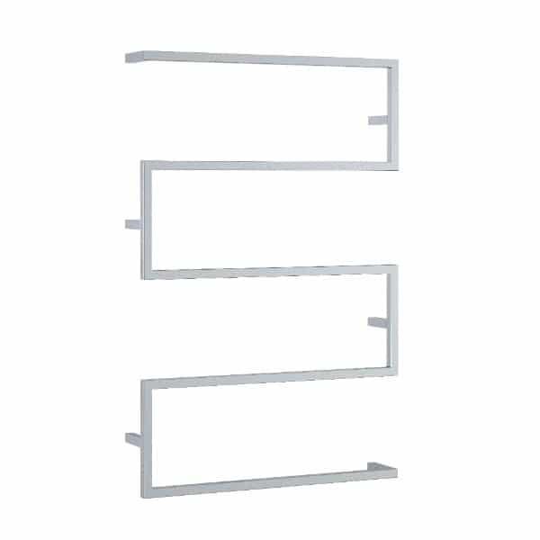 THERMOGROUP USSS45 STRAIGHT SQUARE S-SHAPED NON-HEATED TOWEL RAIL POLISHED STAINLESS STEEL