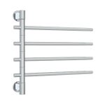 THERMOGROUP USV24 STRAIGHT ROUND SWIVEL NON-HEATED TOWEL RAIL POLISHED STAINLESS STEEL