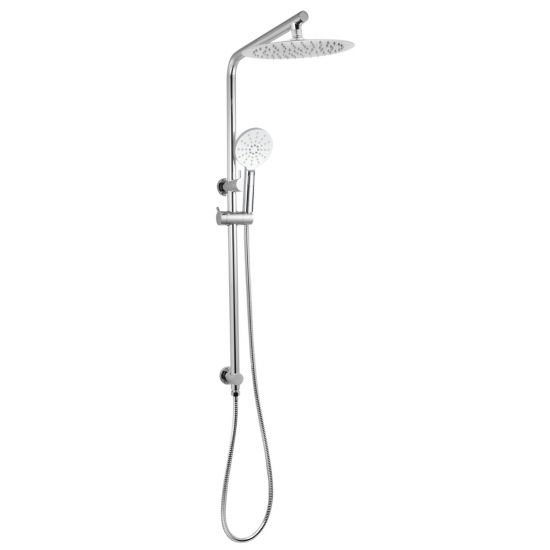 AQUAPERLA CH2128-A.SH.N+CH0007.SH+CH-R11.HHS ROUND 10" SHOWER STATION TOP WATER INLET CHROME