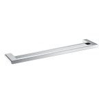 AQUAPERLA 8002.8.TR AU DOUBLE TOWEL RAIL 800MM CHROME AND BLACK