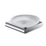 AQUAPERLA 8006.TR AU SOAP DISH HOLDER CHROME AND BLACK