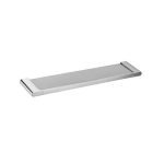 AQUAPERLA 8014.TR AU GLASS SHELF CHROME AND BLACK