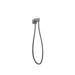 AQUAPERLA GM2127.SH.N SQUARE SHOWER HOLDER WALL CONNECTOR & HOSE ONLY GUN METAL GREY