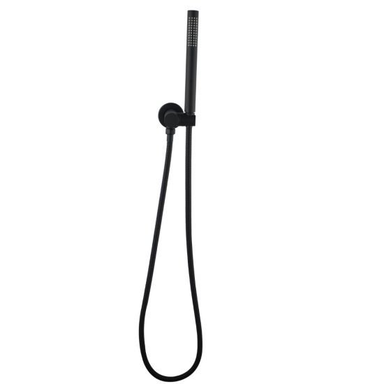 AQUAPERLA OX2131.SH.N+OX-R2.HHS ROUND HANDHELD SHOWER SET BLACK