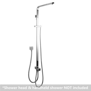AQUAPERLA CH2125.SH.N SQUARE SHOWER STATION WITHOUT SHOWER HEAD AND HANDHELD SHOWER CHROME