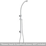AQUAPERLA CH2128.SH.N ROUND SHOWER RAIL TOP WATER INLET CHROME