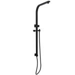 AQUAPERLA OX2130.SH.N SQUARE SHOWER STATION WITHOUT SHOWER HEAD AND HANDHELD SHOWER BLACK