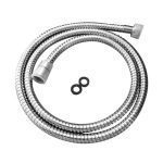 AQUAPERLA SH150 FLEXIBLE SHOWER HOSE 1500MM CHROME