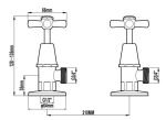 INSPIRE BKTE03 EASY CLEAN WASHING MACHINE TAP SET CHROME