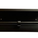 METLAM ML269_TRH_DESIGNER DESIGNER BLACK SERIES DOUBLE TOILET ROLL HOLDER WITH SHELF TOP DESIGNER BLACK