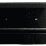 METLAM ML268_TRH_DESIGNER DESIGNER BLACK SERIES SINGLE TOILET ROLL HOLDER WITH SHELF TOP DESIGNER BLACK