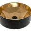 INSPIRE IS5282G STARZ ROUND ABOVE COUNTER BASIN GOLD & BLACK