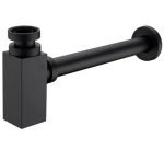 INSPIRE M196 SQUARE BOTTLE TRAP 32/40MM WASTE CHROME AND BLACK
