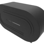 METLAM ML841DBL_DESIGNER DESIGNER BLACK SERIES DOUBLE JUMBO TOILET ROLL DISPENSER LOCKABLE DESIGNER BLACK