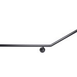 METLAM MLR101X_DESIGNER DESIGNER BLACK SERIES ACCESSIBLE LEFT HAND 30° GRAB RAIL, CONCEALED FIX DESIGNER BLACK