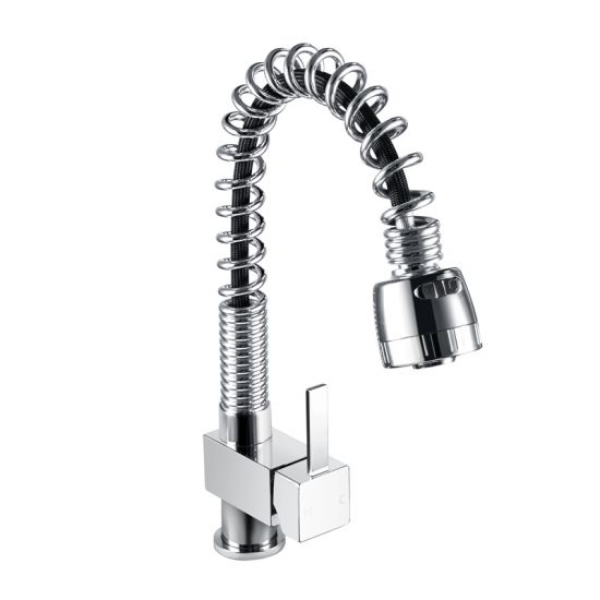 ch1008.km AQUAPERLA CH1008.KM SPRING PULL OUT SPRAY KITCHEN SINK MIXER CHROME