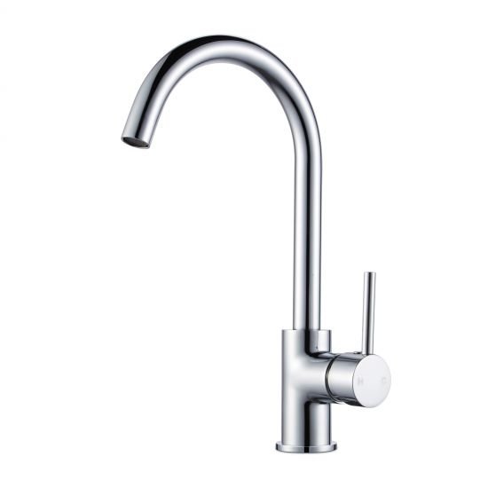 AQUAPERLA CH1026.KM ROUND KITCHEN SINK MIXER CHROME