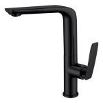 AQUAPERLA OX1038.KM SWIVEL FLICK KITCHEN SINK MIXER BLACK