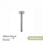 AQUAPERLA CH0105.SA ROUND CEILING SHOWER ARM 200MM CHROME