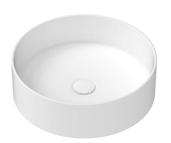 ADP TOPCROB400 ROBBIE ROUND ABOVE COUNTER BASIN GLOSS/MATTE WHITE