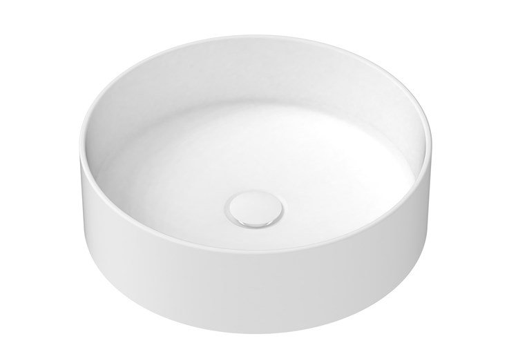 ADP TOPCROB400 ROBBIE ROUND ABOVE COUNTER BASIN GLOSS/MATTE WHITE