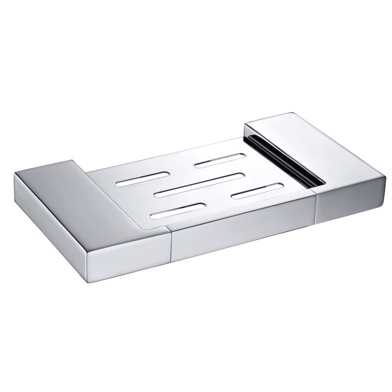 BADUNDKUCHE BK610 KOMPAKT ECKIG METAL SOAP TRAY CHROME AND COLOURED