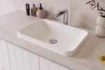 ADP TOPTPRI5537 PRIDE RECTANGULAR SEMI INSET BASIN GLOSS/MATTE WHITE