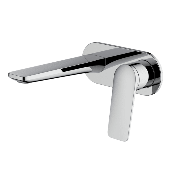 ABEY 7B-WS165 VELA WALL SET WITH 165MM WALL SPOUT GARETH ASHTON CHROME & COLOURED