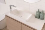 ADP TOPTFAI5026 FAITH RECTANGULAR SEMI INSET BASIN GLOSS/MATTE WHITE
