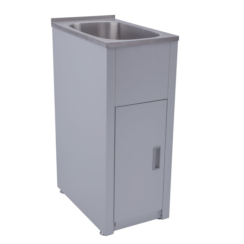 BADUNDKUCHE BK30L TRADITIONELL 30L COMPACT LAUNDRY TUB & CABINET STAINLESS STEEL