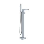 BADUNDKUCHE BKM137F ECKIG FLOOR BATH MIXER WITH HAND SHOWER CHROME