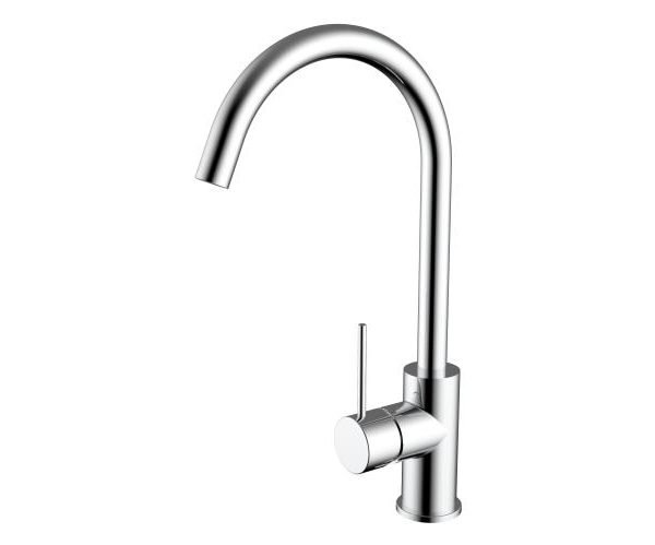 BADUNDKUCHE BKM2501 MORGAN RUND GOOSENECK SINK MIXER CHROME AND COLOURED