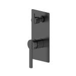 BADUNDKUCHE BKM605-B LITCHT SHOWER DIVERTER MIXER BLACK
