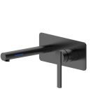 BADUNDKUCHE BKM606-LED-B LITCHT WALL BASIN/BATH MIXER WITH LED BLACK