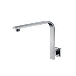 BADUNDKUCHE BKS09A ECKIG CURVED SQUARE SHOWER ARM CHROME AND COLOURED