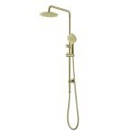 BADUNDKUCHE BKSR203 RUND MULTI-FUNCTION SLIDING SHOWER WITH OVERHEAD RAIN SHOWER CHROME AND COLOURED