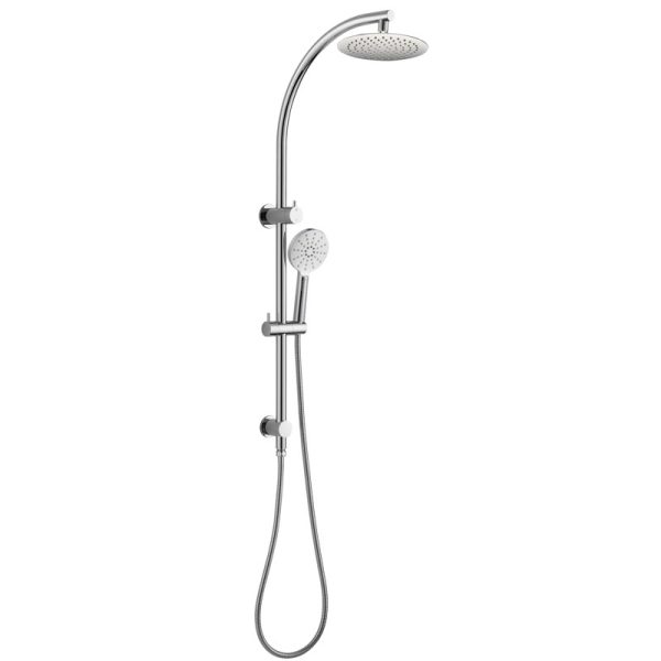 BADUNDKUCHE BKSR205 RUND MULTI-FUNCTION SHOWER WITH 200MM OVERHEAD RAIN SHOWER CHROME AND COLOURED