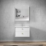 INSPIRE BSSV750W BOSTON WALL HUNG SHAVING CABINET 750 MATTE WHITE