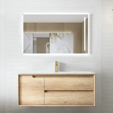 INSPIRE BY1200N BYRON WALL HUNG VANITY 1200 CABINET ONLY NATURAL OAK