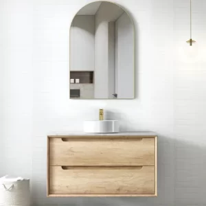 INSPIRE BY900N BYRON WALL HUNG VANITY 900 CABINET ONLY NATURAL OAK