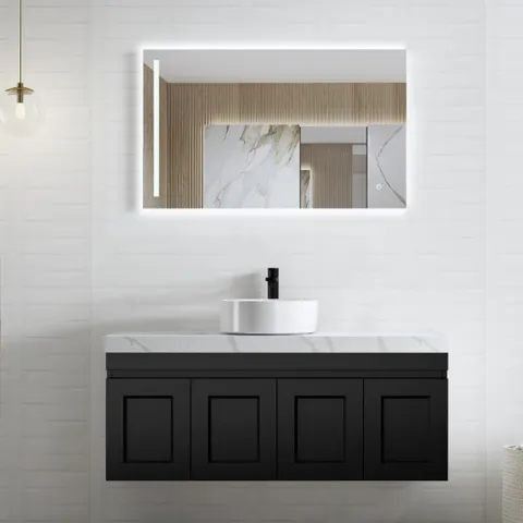 INSPIRE HPM1200B HAMPTON MARK II WALL HUNG VANITY 1200 CABINET ONLY MATTE BLACK