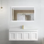 INSPIRE HPM1200W HAMPTON MARK II WALL HUNG VANITY 1200 CABINET ONLY MATTE WHITE