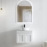 INSPIRE HPM600W HAMPTON MARK II WALL HUNG VANITY 600 CABINET ONLY MATTE WHITE